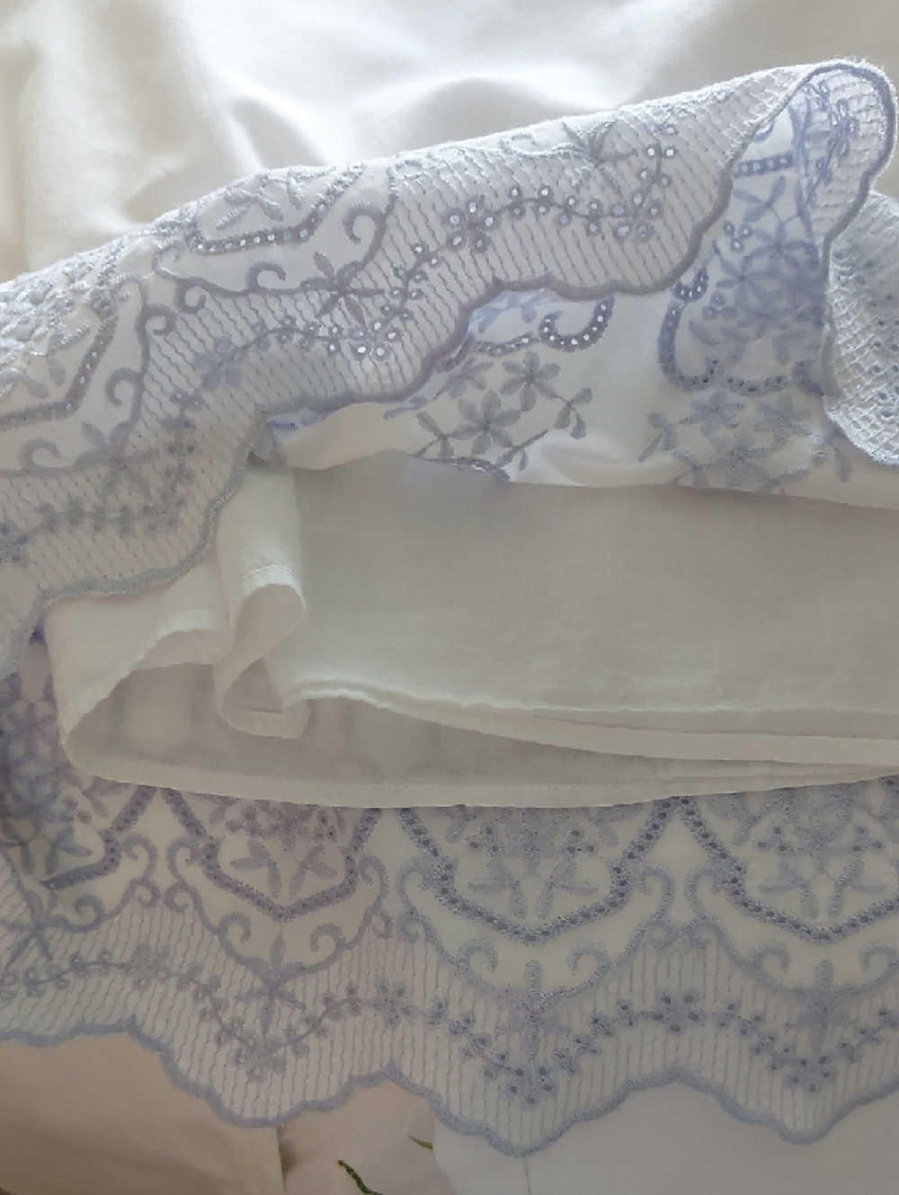 MOHITO, Size M, White 100% Cotton Embroidered Off-Shoulder Dress - Picture 6 of 7